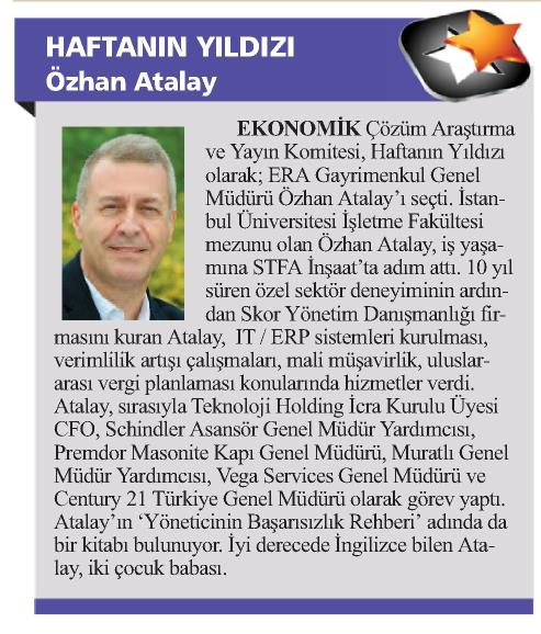 Özhan Atalay ile Gayrimenkul Piyasalarından Haberler